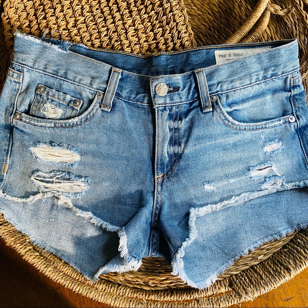 Rag & Bone Cut Off denim Shorts - Picture 10 of 12